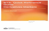 BTS: Quick Reference Guide Derivatives Markets · 2015-01-14 · BTS: Quick Reference Guide Derivatives Markets January 2014 4 1 Revision History Date Version Description Author 27/07/2012