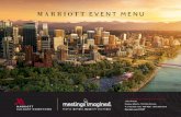 MARRIOTT EVENT MENU · Home Style Roasted Red Skin Potatoes ONE18 Empire Fried Breakfast Potato MEATS (CHOOSE 2) Breakfast Sausage Crisp Bacon Canadian Bacon Cottage Ham ENHANCE YOUR