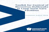 Toolkit for Control of Norovirus Outbreaks in Long-Term ......Feb 14, 2018  · norovirus gastroenteritis outbreak and is intended to expand upon the Centers for Disease Control and