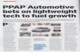  · Speaking to Autocar Professional, Abhishek Jain, whole-time director, PPAP Automotive, says, "The company primarily caters to the passenger vehicle market. While total automobile