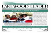 THe Lakewood Leader Lakewood Leader… · 2020-03-26 · The Lakewood Leader - May 2008 THe Lakewood Leader May 2008 Volume 2, Issue 5 News for The Residents of Lakewood Lakewood