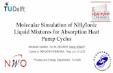 Molecular Simulation of NH /Ionic Liquid Mixtures for ... · Molecular Simulation of NH 3/Ionic Liquid Mixtures for Absorption Heat Pump Cycles Abhishek KABRA, TimM. BECKER, Meng