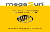 Tower pureEnergy T230W and T200 - solaria-mcsun.plsolaria-mcsun.pl/wp-content/download/BATpureEnergyEN_B.pdf · Operating and Maintenance Manual T230W / T200 1. Safety information