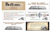 apttoteach.org How to read the Old Testament Topics/How to Read... · tree of the garden you may eat freely; 17 but from the tree of the knowledge of good and evil you shall not eat,