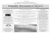 August, September, October 2013 Family Resource NewsFamily … · 2013-09-10 · August, September, October 2013 EVENTS Interested in attending upcoming events, workshops, ... or