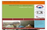 MONTHLY REPORT - Mumbai Railway Vikas Corporation...‘Progress report on ‘Project Vikas’ Table 3: Dental OPD at Natwar Parikh Compound Sr No. Particulars Feb -15Since Oct 2012
