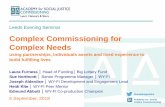 Complex Commissioning for Complex Needs - gov.uk€¦ · Complex Commissioning for Complex Needs Academy for Social Justice Commissioning Seminar - Leeds Sue Northcott, Programme