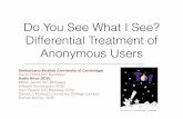 Do You See What I See? Differential Treatment of Anonymous ......Do You See What I See? Differential Treatment of Anonymous Users Sheharbano Khattak (University of Cambridge)! David