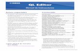 QL EditorQL Editor - Yamaha Corporation · 5 QL Editor Manual de instrucciones 8CH OPERATION (operación de canal) INPUT, ST IN, MIX, MATRIX, ST/MONO, DCA: Seleccione los canales