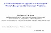 World’s Energy and Environment Problems presentations/2016/Abdou- Semin… · World’s Energy and Environment Problems 28 September 2016 ... Founding President, Council of Energy