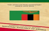 THE AFRICAN PARLIAMENTARY INDEX (API) 2012 · The Parliamentary Centre has designed and developed the African Parliamentary Index (API), a standard and simplified system for assessing