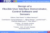 Design of User Interface, Control Software and …...Design of a Flexible User Interface Demonstrator, Control Software and Sensors Editors: Paul Panek 1) & Håkan Neveryd 2) Contributors: