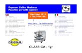Espresso Coffee Machines Macchine per caffè espresso · TAV 6 –Steam Valve TAV 7 –Solenoid Valve Group TAV 8 –No-Return Valve , Adjustable Expansion Valve TAV 9 –Accessories