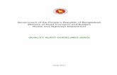 QUALITY AUDIT GUIDELINES (QAG) - rhd.portal.gov.bdrhd.portal.gov.bd/sites/default/files/files/rhd... · This guideline document on quality auditing of road projects is a step in the