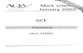 GCE Chemistry Unit 2 Mark Scheme January 2002...Title GCE Chemistry Unit 2 Mark Scheme January 2002 Author AQA Created Date 12/12/2002 11:54:50 AM