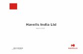 Havells India Ltd - ACE Analyser Meet/117354_20100331.pdfMajor Presence through Havells India 45% of Consolidated Revenue 8 Manufacturing Units Strong Distribution Channel ... Latin