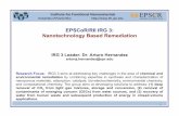 EPSCoR/RII IRG 3: Nanotechnology Based Remediationifn.upr.edu/meeting/web_files/presentations_2016/... · • Santiago-Rodríguez, Yohaselly; Curet-Arana, Maria C., “Quantum Mechanical