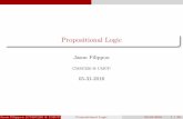 Propositional Logic 05-31-2016 - University Of Maryland · Outline 1 Syntax 2 Semantics Truth Tables Simplifying expressions 3 Inference Valid reasoning Basic rules of inference Jason