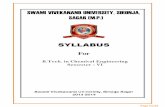 Page No.01 B.Tech. in Chemical Engineering Semester - VIjeeya.edu.in/Syllabus/Bt Chem-6.pdfetc., Determination of number of stages by Ponchon and Severit method and McCabe-Thiele method,