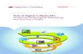 Role of Digital in Media Mix: Understanding Digital Marketing and ...€¦ · Role of Digital in Media Mix: Understanding Digital Marketing and Getting it Right. 2 Digital media is