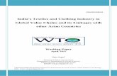 India’s Textiles and Clothing Industry inwtocentre.iift.ac.in/workingpaper/workingpaper33.pdf2 India’s Textiles and Clothing Industry in Global Value Chains and its Linkages with
