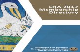 LHA 2017 Membership Directory - cdn.ymaws.com · LHA 2017 Membership Directory Suppor ng Our Members hrough Advocacy duca on and Services Since 1926. Comprehensive insurance services.