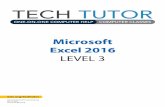 ONE-ON-ONE COMPUTER HELP COMPUTER CLASSES …1.!Click the Excel table tab in the Excel Level 3 workbook (bottom tabs) 2.!Click into any cell in your list of data 3.!Click Insert tab