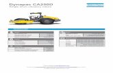 Dynapac CA250D - Doggett · 11.06.2014  · Dynapac CA250D Single drum vibratory rollers Technical data Masses € Max. operating mass 12,100€kg € Operating mass (incl. ROPS)