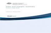 Fees and charges: summary - tga.gov.au · 7/1/2018  · Fees and charges: summary from 1 July 2018 V1.2, January 2019 Page 8 of 47 . Annual charges following applications for other