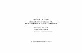 SALLIS Installation & Maintenance Guide · SALLIS Installation & Maintenance Guide Issue: 01.10 2012/07/03 Author: Jon Mendizabal Salto Systems S.L. 2012