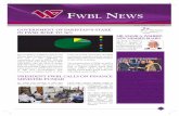 FWBL Newsletter 2016 - First Women Bank · Women Bank Limited has been increased from 72% to 76%, reinforcing its commitment & trust in FWBL. Now the ... The Prime Ministers Youth