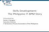 Skills Development: The Philippine IT-BPM Storyproyectos.andi.com.co/camarabpo/Documents/Eventos/... · Skills Development: The Philippine IT-BPM Story Presented by: Penny S. Bongato