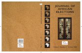 Journal of african ElEctions - EISA · The Journal of African Elections is an interdisciplinary biannual publication of research ... change in Africa. Responsibility for opinions