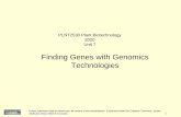 PLNT2530 Plant Biotechnology 2020 Unit 7frist/PLNT2530/l07/7-Genomics.pdf · Genomics High throughput DNA sequencing of genomic DNA which genes are present in an organism, and which