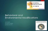 Behavioral and Environmental Modifications...Behavioral and Environmental Modifications JAN FIELDS AIR PREP COURSE MARCH 09, 2017. Four components of asthma management 1. Measures
