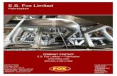 E.S. Fox Limited · million direct-hire man-hours last year, we self-perform Structural Steel Fabrication and Erection, Mechanical, Electrical, Sheet Metal, HVAC, Refrigeration, Millwright