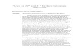 20th Century Literature Notes - xochitlxochitl.net/hum2461/lecturenotes/20centuryfile/20and21LitNotes.pdf · 1 Notes on 20th and 21st Century Literature (1910-present) Prose Fiction