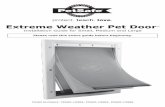 Extreme Weather Pet Door - Lowes Holidaypdf.lowes.com/Installationguides/729849109865_Install.pdfExtreme Weather Pet Door ... could result in death or serious injury. CAUTION, used
