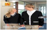 2018 A+ Schoolwear Catalog - Amazon Web Services · 8326 Jersey Knit Long-Sleeve Polo Shirt · Rib-knit cuffs Colors: Black, Blue, Dark Green, Dark Navy, Navy, Red, White, Wine, Yellow