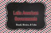 Brazil, Mexico, & Cuba American... · SS6CG2 The student will explain the structures of national governments in Latin America and the Caribbean. a. Compare the federal-republican
