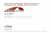 Integral Bridge Abutment-to- Approach Slab Connection … · please contact the Iowa Civil Rights Commission at 800-457-4416 or Iowa Department of Transportation’s afﬁ rmative