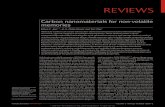 Carbon nanomaterials for non-volatile memoriespoplab.stanford.edu/pdfs/Ahn-CarbonMemory-natrevmat18.pdf · Solid-state non-volatile memories (NVMs) have greatly improved the speed
