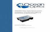 USB4000 Fiber Optic Spectrometer Installation and ... · Introduction Product Overview The Ocean Optics USB4000 Spectrometer is our next generation, high-performance, miniature fiber-optic