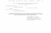MEMORANDUM OF LAW OF SERGEANTS BENEVOLENT …...memorandum of law of sergeants benevolent association in opposition to the city of new york’s motion for voluntary dismissal anthony