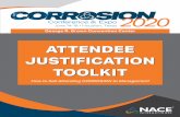 ATTENDEE JUSTIFICATION TOOLKIT - NACE Internationalresources.nace.org/Events/corrosion/c2020/C2020-Justification-Tool… · CORROSION Conference About CORROSION 2020 The world’s