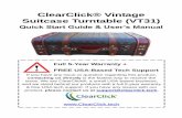 ClearClick® Vintage Suitcase Turntable (VT31)What computers is the USB turntable compatible with? The turntable is compatible with both Microsoft Windows 10, 8, 7, Vista, XP and Apple