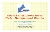 Koontz v. St. Johns River Water Management District New England... · Koontz v. St. Johns River Water Management District. You know the drill, these are my personal observations and