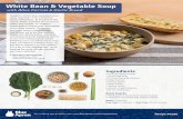 White Bean & Vegetable Soup - Blue Apron · 2016-10-07 · Tonight’s comforting vegetable soup takes inspiration from traditional Italian minestrone. At its heart is the classic