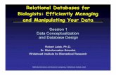 Relational Databases for Biologists: Efficiently Managing ...barc.wi.mit.edu/education/bioinfo2005/db4bio/lecture1_color.pdfآ 