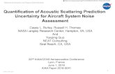 Quantification of Acoustic Scattering Prediction ... · Quantification of Acoustic Scattering Prediction Uncertainty for Aircraft System Noise Assessment Casey L. Burley, Russell